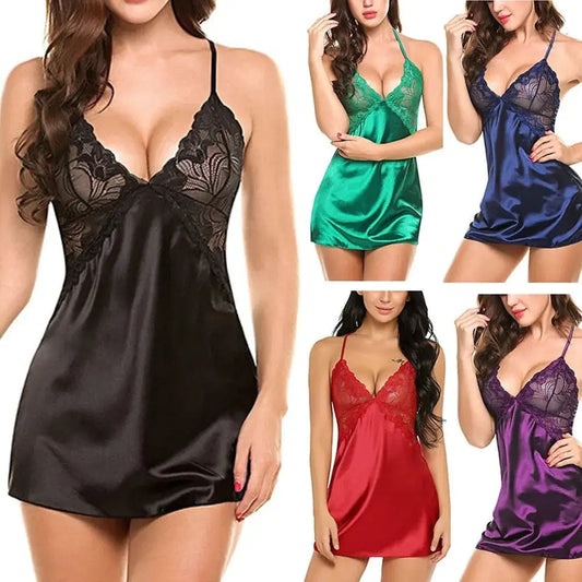 5-Color Set of Sexy Night Dress Lingerie